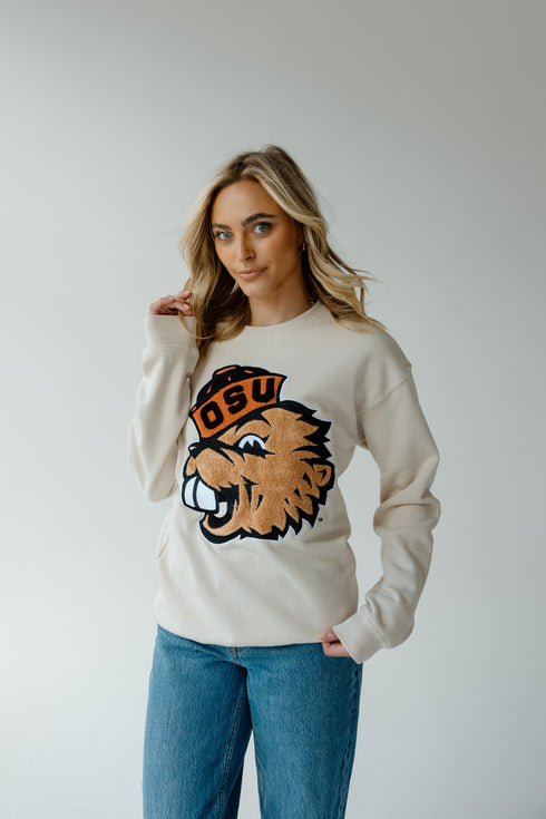 Oregon State Mascot Chenille Comfort Crew
